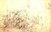 Michelangelo Buonarroti Study for the Battle of Cascina oil on canvas